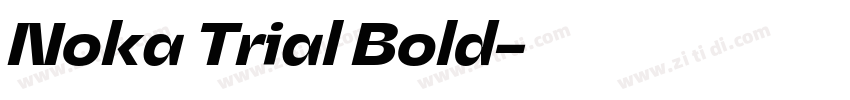 Noka Trial Bold字体转换